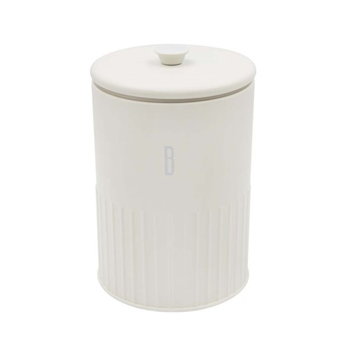 Biscuit tin metal ivory - metal,