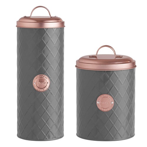 Pasta cookies jar set grey - cookies,