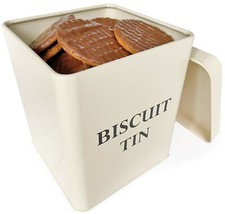 Biscuit Tin Cream Vintage