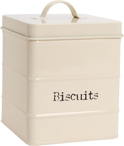 Metal biscuit tin - metal,