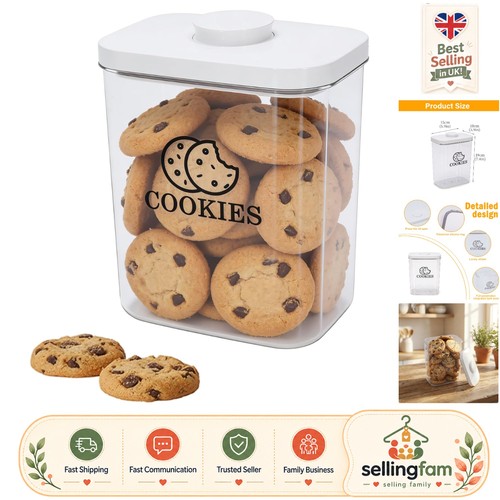Versatile airtight cookie - airtight, jar