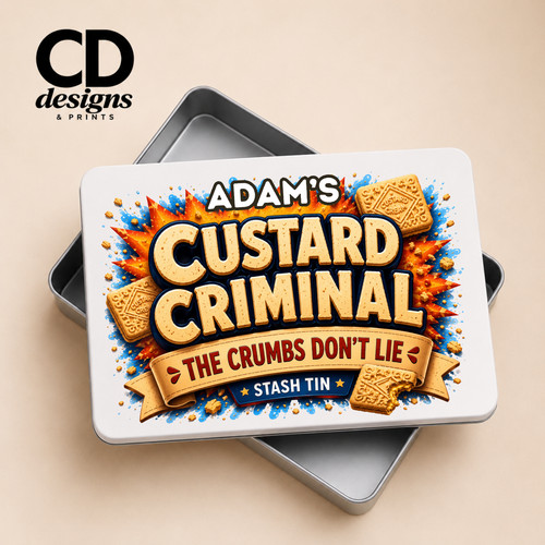 Personalised custard biscuit - custard,
