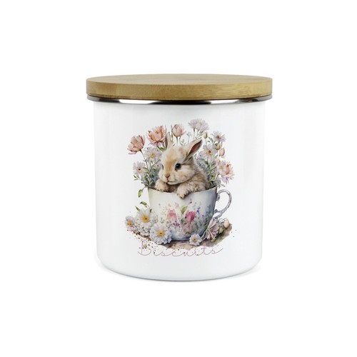 Teacup bunny biscuits - teacup, canister