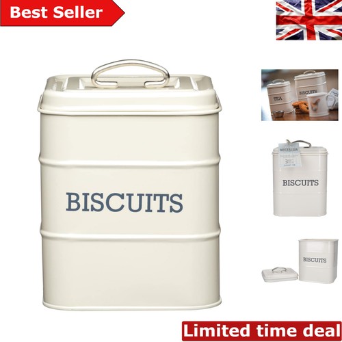 Stylish airtight biscuit tin - tin,