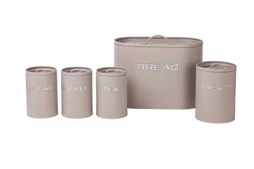 5pc bread bin set with - set,