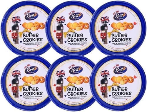 Brit biscuits butter - 6x,
