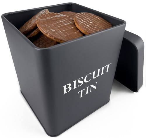 Biscuit tin - tin, barrel