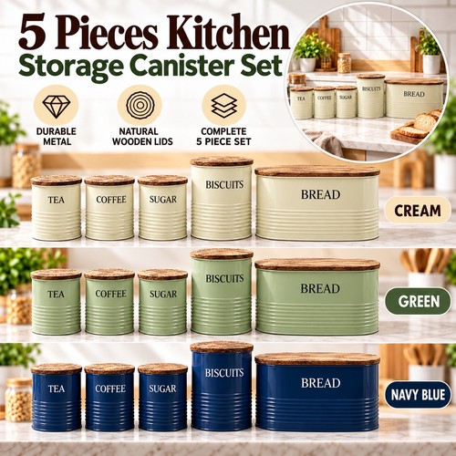 5pcs kitchen canister - kitchen, set