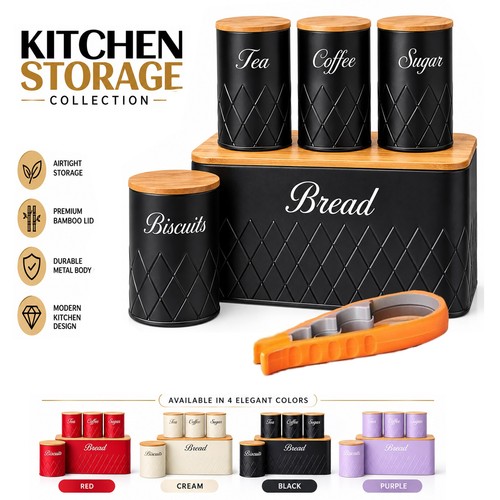 Kitchen storage tins - storage,