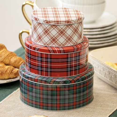 Set tartan christmas - set,