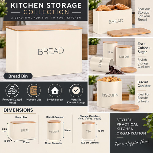 Kitchen storage set bread bin - bread,