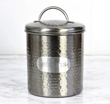 Hammered Large Grey Metal