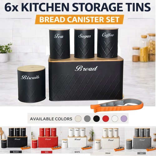 6pcs kitchen storage canister - 6pcs,